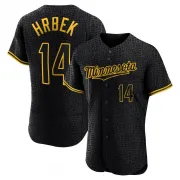 Black Authentic Kent Hrbek Men's Minnesota Snake Skin City Jersey