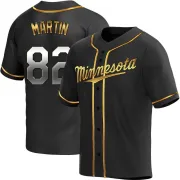 Black Golden Replica Austin Martin Youth Minnesota Alternate Jersey