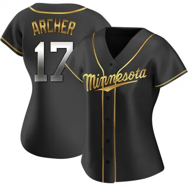 Black Golden Replica Chris Archer Women's Minnesota Alternate Jersey