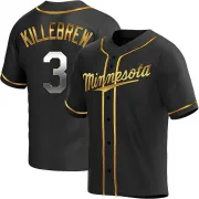 Black Golden Replica Harmon Killebrew Men's Minnesota Alternate Jersey