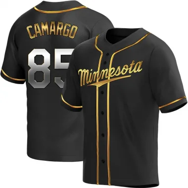 Black Golden Replica Jair Camargo Men's Minnesota Alternate Jersey