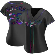 Black Holographic Replica Bert Blyleven Women's Minnesota Alternate Jersey