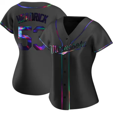 Black Holographic Replica Brent Headrick Women's Minnesota Alternate Jersey