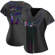 Black Holographic Replica Chris Archer Women's Minnesota Alternate Jersey