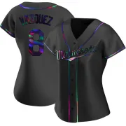 Black Holographic Replica Christian Vazquez Women's Minnesota Alternate Jersey