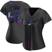 Black Holographic Replica David Festa Women's Minnesota Alternate Jersey