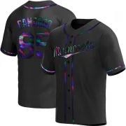 Black Holographic Replica Jair Camargo Men's Minnesota Alternate Jersey