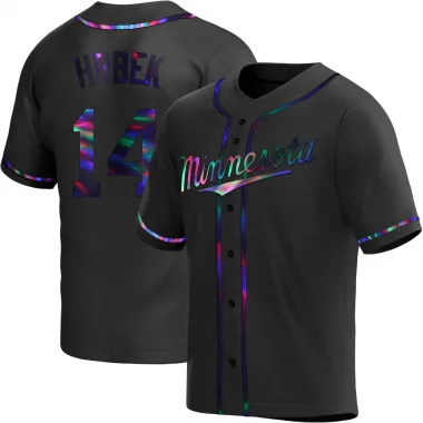 Black Holographic Replica Kent Hrbek Youth Minnesota Alternate Jersey