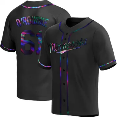 Black Holographic Replica Ryan O'rourke Men's Minnesota Ryan O'Rourke Alternate Jersey