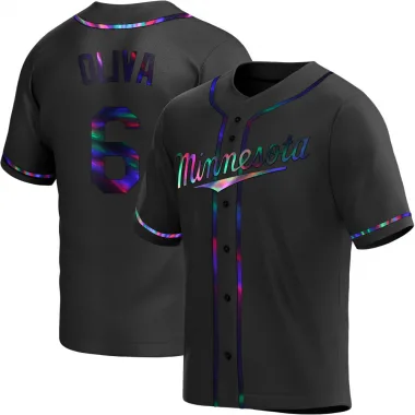 Black Holographic Replica Tony Oliva Youth Minnesota Alternate Jersey