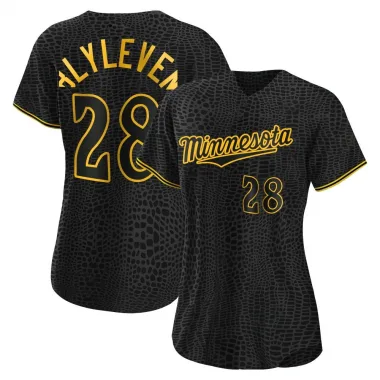 Black Replica Bert Blyleven Women's Minnesota Snake Skin City Jersey