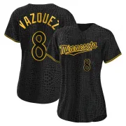 Black Replica Christian Vazquez Women's Minnesota Snake Skin City Jersey