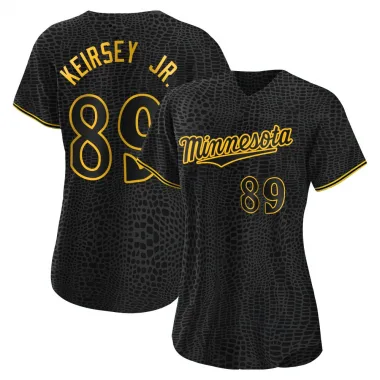 Black Replica DaShawn Keirsey Jr. Women's Minnesota Snake Skin City Jersey