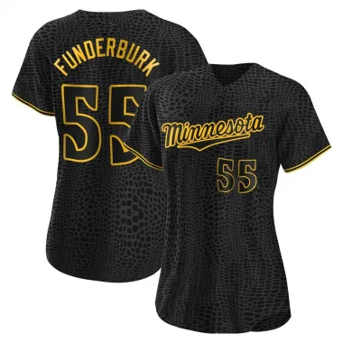 Black Replica Kody Funderburk Women's Minnesota Snake Skin City Jersey