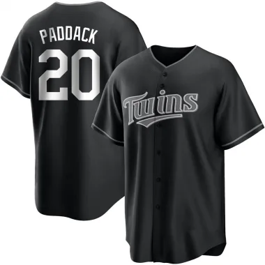 Black/White Replica Chris Paddack Men's Minnesota Jersey