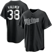 Black/White Replica Matt Wallner Men's Minnesota Jersey