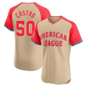 Cream Elite Willi Castro Men's Minnesota American League 2024 All-Star Game Jersey