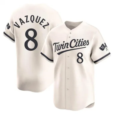 Cream Limited Christian Vazquez Men's Minnesota Alternate Jersey