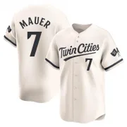 Cream Limited Joe Mauer Men's Minnesota Alternate Jersey