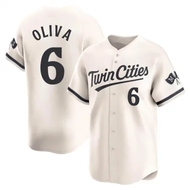 Cream Limited Tony Oliva Men's Minnesota Alternate Jersey