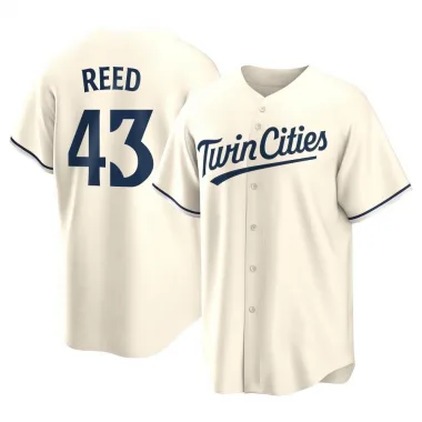 Cream Replica Addison Reed Men's Minnesota Alternate Jersey