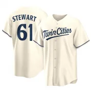 Cream Replica Brock Stewart Youth Minnesota Alternate Jersey