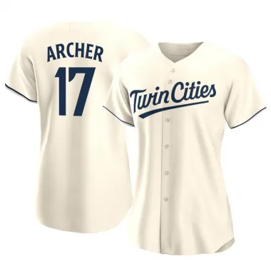 Cream Replica Chris Archer Women's Minnesota Alternate Jersey