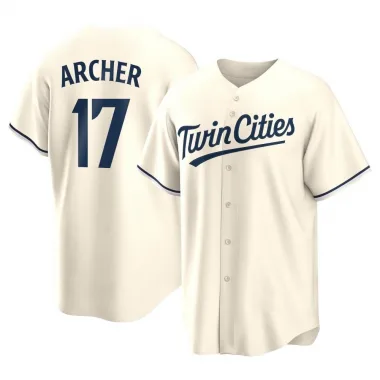 Cream Replica Chris Archer Youth Minnesota Alternate Jersey