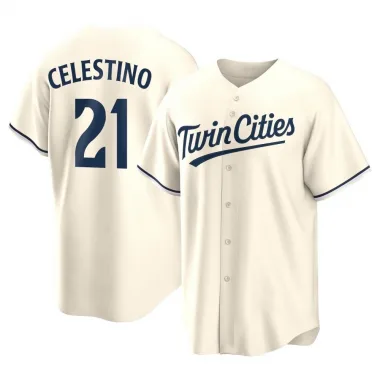 Cream Replica Gilberto Celestino Men's Minnesota Alternate Jersey