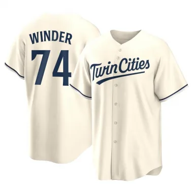 Cream Replica Josh Winder Youth Minnesota Alternate Jersey