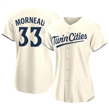 Cream Replica Justin Morneau Women's Minnesota Alternate Jersey