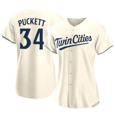 Cream Replica Kirby Puckett Women's Minnesota Alternate Jersey