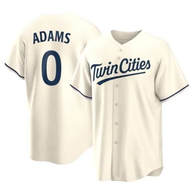 Cream Replica Travis Adams Men's Minnesota Alternate Jersey