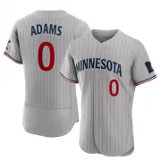 Gray Authentic Travis Adams Men's Minnesota Road Jersey