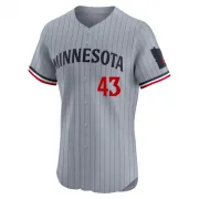 Gray Elite Addison Reed Men's Minnesota Road Jersey