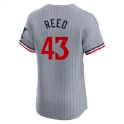 Gray Elite Addison Reed Men's Minnesota Road Jersey