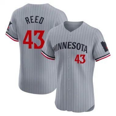 Gray Elite Addison Reed Men's Minnesota Road Jersey