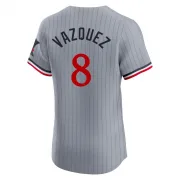 Gray Elite Christian Vazquez Men's Minnesota Road Jersey