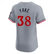 Gray Elite Ernie Yake Men's Minnesota Road Jersey