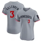 Gray Elite Harmon Killebrew Men's Minnesota Road Jersey