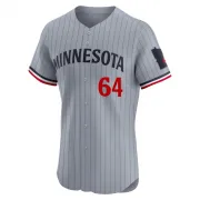 Gray Elite Jose Miranda Men's Minnesota Road Jersey