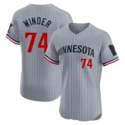 Gray Elite Josh Winder Men's Minnesota Road Jersey