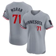 Gray Elite Jovani Moran Men's Minnesota Road Jersey