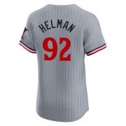 Gray Elite Michael Helman Men's Minnesota Road Jersey