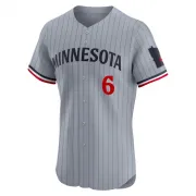 Gray Elite Tony Oliva Men's Minnesota Road Jersey