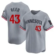 Gray Limited Addison Reed Men's Minnesota Road Jersey