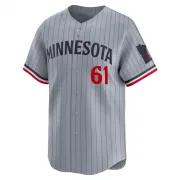 Gray Limited Brock Stewart Men's Minnesota Road Jersey