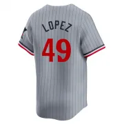 Gray Limited Pablo Lopez Men's Minnesota Road Jersey