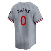 Gray Limited Travis Adams Men's Minnesota Road Jersey