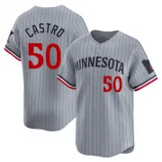 Gray Limited Willi Castro Men's Minnesota Road Jersey